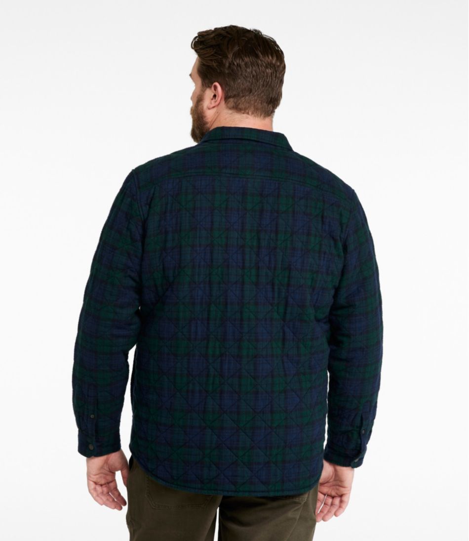 L.L.Bean | Men's Quilted Scotch Plaid Flannel Shirt Jac
