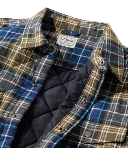L.L.Bean | Men's Quilted Scotch Plaid Flannel Shirt Jac