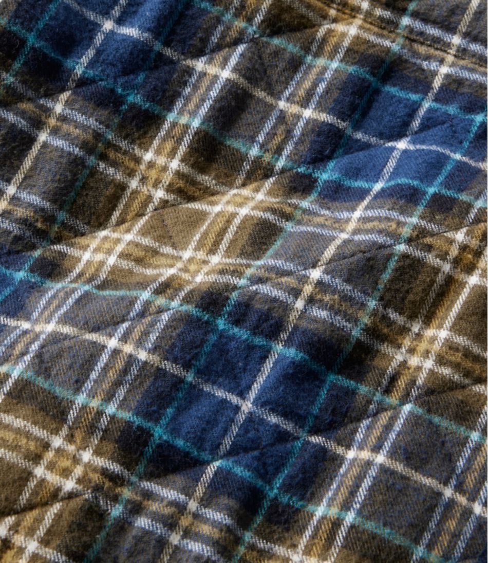 L.L.Bean | Men's Quilted Scotch Plaid Flannel Shirt Jac
