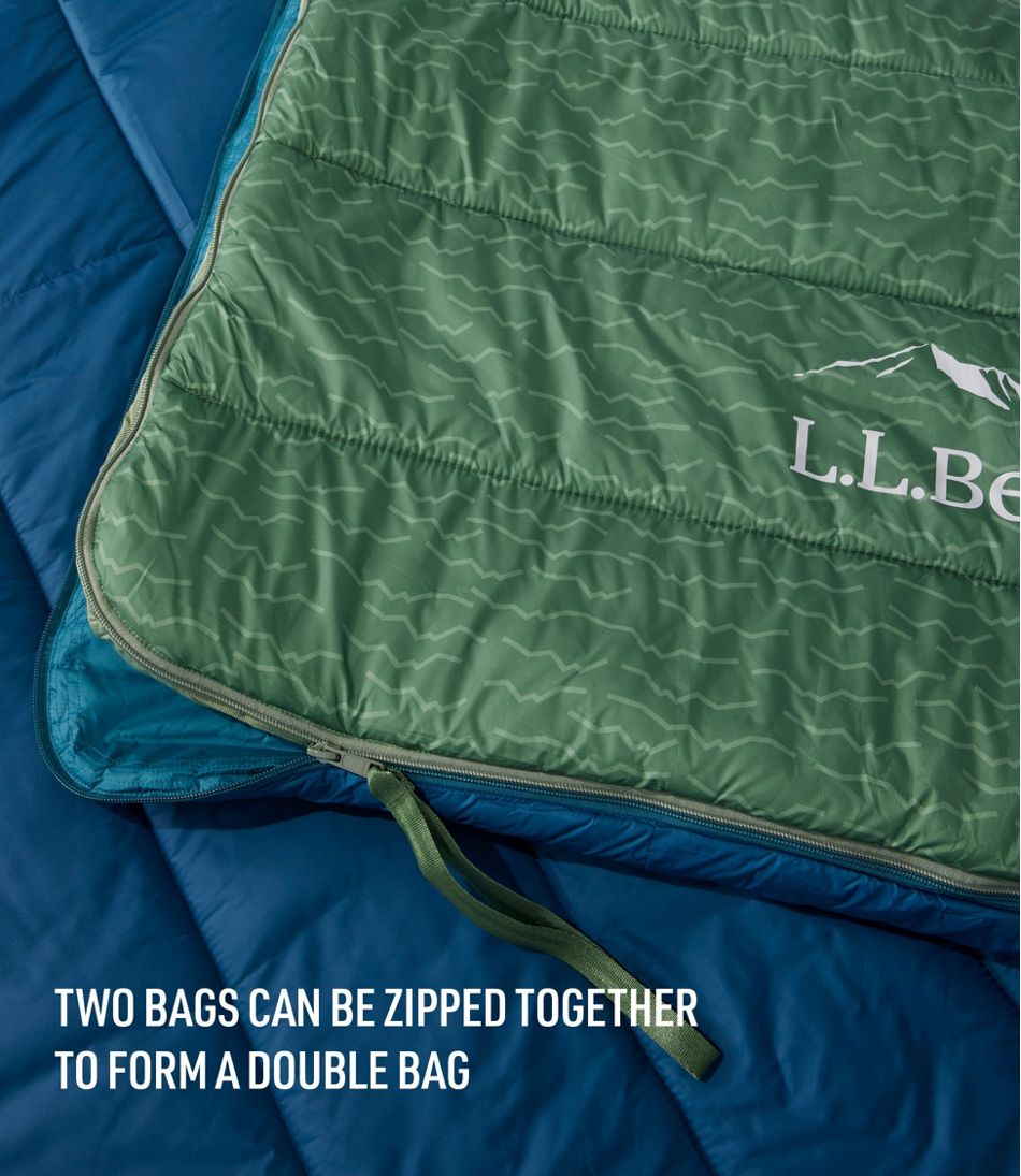 L.L.Bean | Adults' L.L.Bean Puffer Sleeping Bag, 40° Print